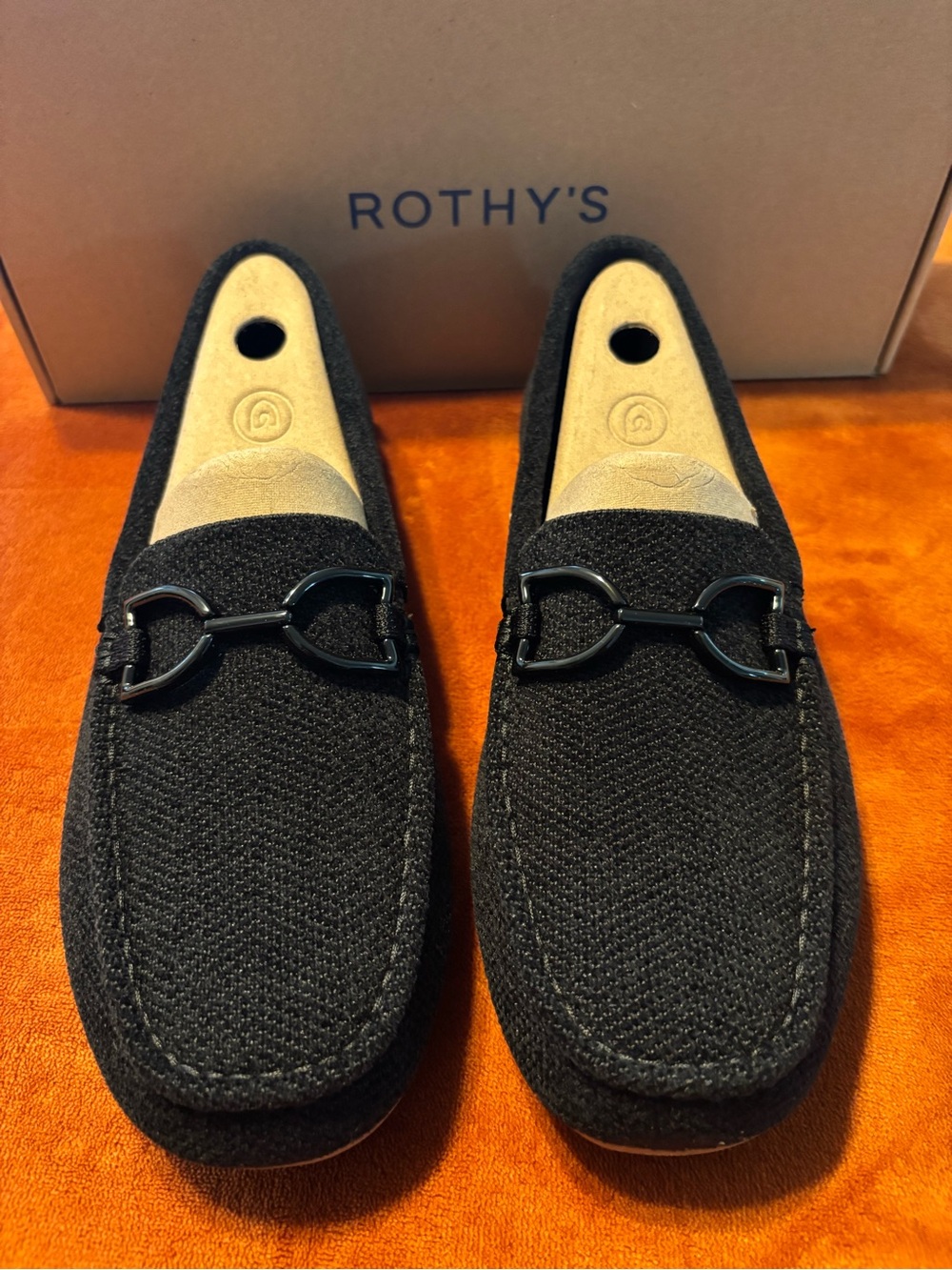 Rothy's ReVelvet Black Knit Women's Double Bit Driver